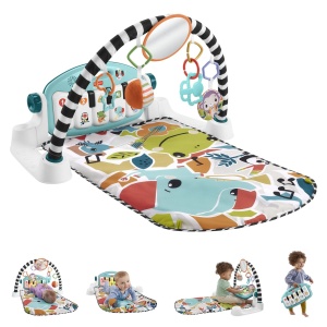Saltea de joaca Fisher Price cu pian muzical, design unisex, multicolor, 70x45x10cm  - Img 12