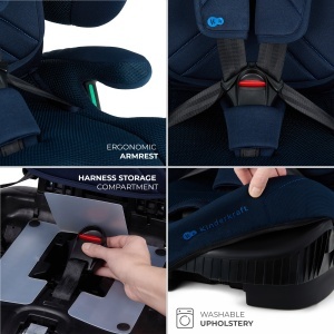 SCAUN AUTO KINDERKRAFT FIX2GO 76-150 CM, NAVY - Img 2