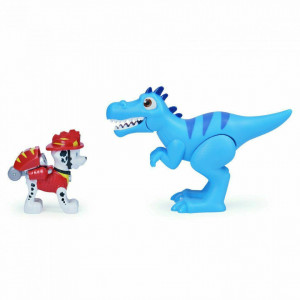 Set 2 figurine Paw Patrol Dino Rescue, Marshall si Velociraptor - Img 3