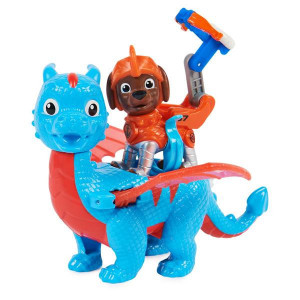 Set 2 Figurine Paw Patrol Rescue Knights - Zuma si Dragonul Ruby - Img 2