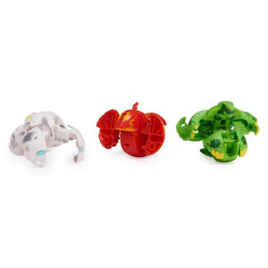 Set 3 Figurine Bakugan Evolutions Starter Pack Gillator Ultra, Wrath si Warrior Whale - Img 5