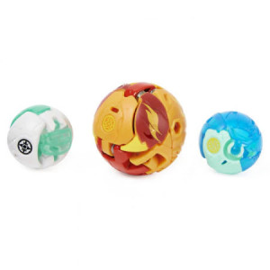 Set 3 Figurine Bakugan Platinum Powerup S4, Colossus, Riptide Si Siphon - Img 5