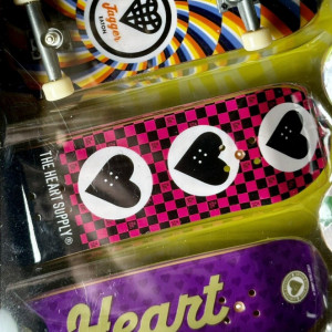 Set 6 mini placi skateboard, Tech Deck, The Heart Supply