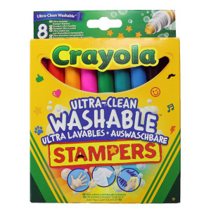 Set 8 Markere cu Stampile Crayola,Lavabile,multicolor - Img 2