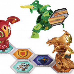 Set Bakugan Geogan Rising, Starter Pack - Cyndeous Ultra,Ferascal si Dragonoid - Img 3