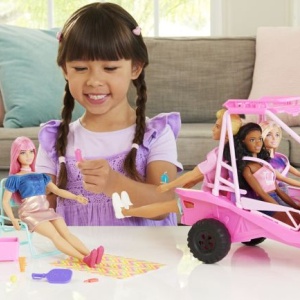 Set de Joaca Barbie Estate, Detectivi pe Plaja cu Masinuta Buggy si Accesorii - Img 5