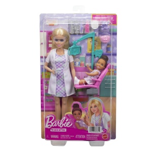 Set de joaca Barbie You can be - Dentist, blonda