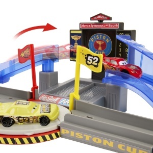 Set de joacă Cars, pistă de curse Piston Cup, masinuta inclusă, multicolor, 93x35.5x7.5cm - Img 9