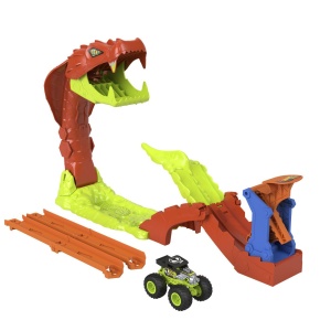 Set de joaca Hot Wheels Monster Truck, multicolor, include masinuta Bone Shaker - Img 3