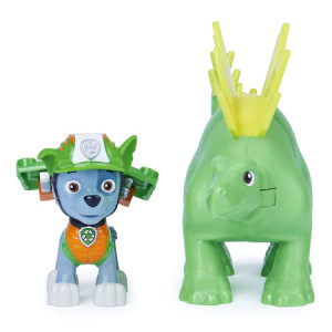 Set de joaca Paw Patrol - Dino Rescue, Catelus Rocky si dinozaur Stegosaurus - Img 2