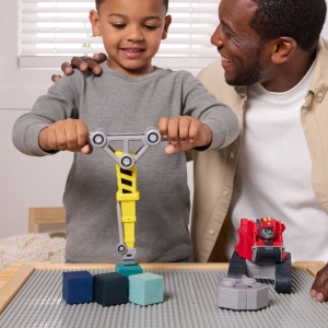 Set de Joaca Paw Patrol Mega Power Crane, Figurina Rubble Charger cu Excavator - Img 5