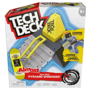 Set de Joaca Tech Deck, Pistă X-Connect, Pyramid Shredder si fingerboard Almost