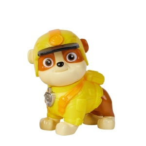 Set Figurina cu Vehicul Paw Patrol Jungle Pups Deluxe, Rubble - Img 4
