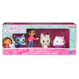 Set figurine Gabbys Dollhouse, Gabby si prietenii, 4 figurine, multicolor, 21x8.9x5.7cm - Img 2