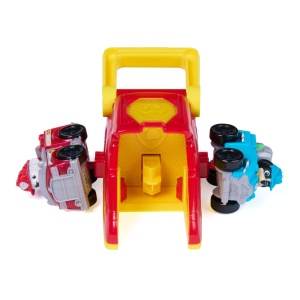Set figurine Paw Patrol Marshall cu vehicul lansator, rosu, 25.08x20.32x8.26cm - Img 9