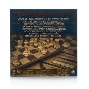 Set jocuri Spin Master 3in1 - Sah, Dame, Table