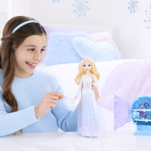 Set papusa Frozen Jewel Reveal Elsa, 32.5x18x7.5cm, pentru fete 3-7 ani - Img 7