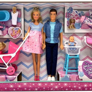 SET STEFFI LOVE FAMILIE CU COPILAS NOU-NASCUT SURPRIZA