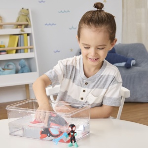 SPIDEY SI PRIETENII LUI UIMITORI MARVEL SET FIGURINA 7.6CM SI SUBMARINUL DELFIN - Img 3