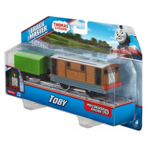 Trenulet Motorizat Toby cu vagon - Thomas&Friends Track Master - Img 3