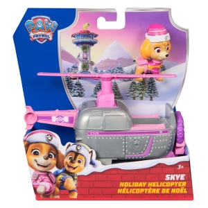 Vehicul si Figurina Paw Patrol, Skye Holiday Helicopter