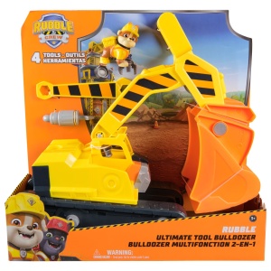 Vehicul tematic pentru copii Paw Patrol, Rubble si Buldozer Multifunctional 2in1