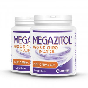 Megazitol 40:1 myo-inozitol & D-chiro-inozitol - pachet 2 LUNI