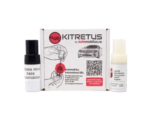Kit de retus vopsea Automobilus pentru Range Rover culoare Rosu CFQ Madagascar Orange Perlat intre 2017 si 2021