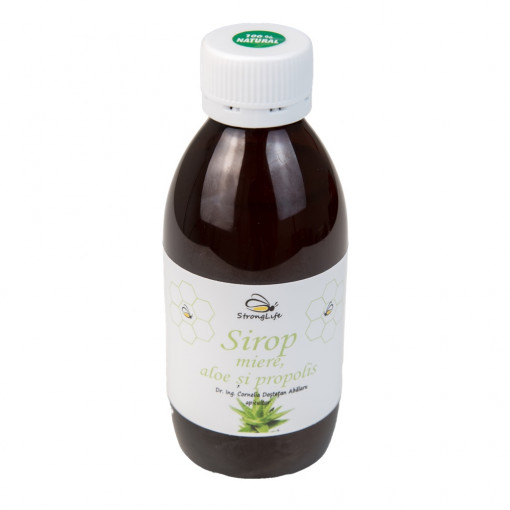 Aloe Syrup with Honey and Propolis - 200ml by Dr. Ing. Cornelia Dostetan Abalaru, Beekeeper