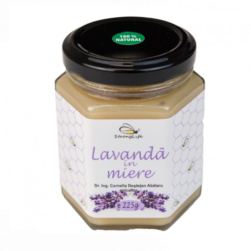 Lavender in Honey – 225g by Dr. Ing. Cornelia Dostetan Abalaru, Beekeeper