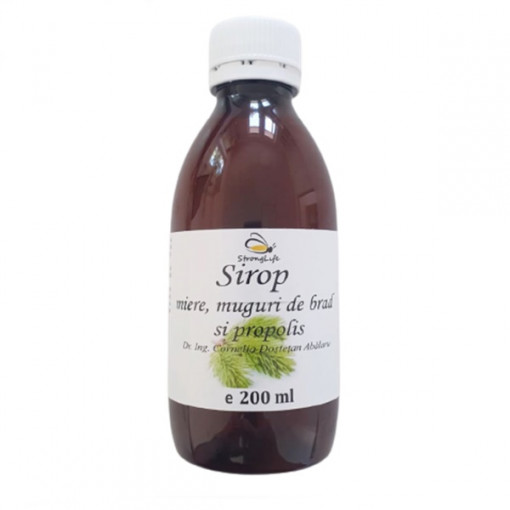 Pine Bud Syrup with Honey and Propolis - 200ml by Dr. Ing. Cornelia Dostetan Abalaru, Beekeeper