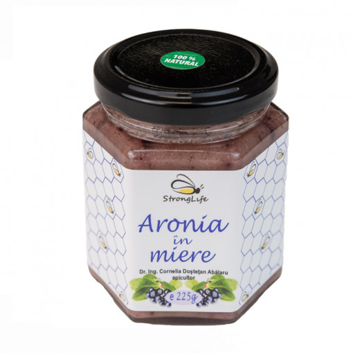Aronia in miere - 225g by Dr. Ing. Cornelia Dostetan Abalaru apicultor