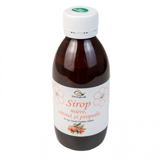 Sirop de catina si propolis cu miere de albine - 200ml by Dr. Ing. Cornelia Dostetan Abalaru apicultor