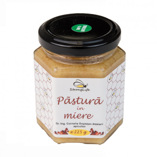 Pollen in Honey – 225g by Dr. Ing. Cornelia Dostetan Abalaru, Beekeeper