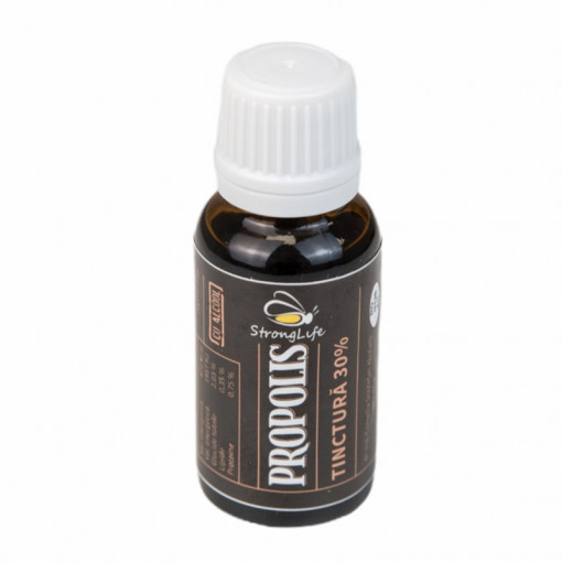 Propolis Tincture 30% – 20ml by Dr. Ing. Cornelia Dostetan Abalaru, beekeeper