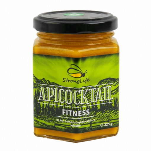ApiCocktail® Fitness - 225g mix apicol pentru îmbunatatirea performantelor fizice si mentale by Dr. Ing. Cornelia Dostetan Abalaru apicultor