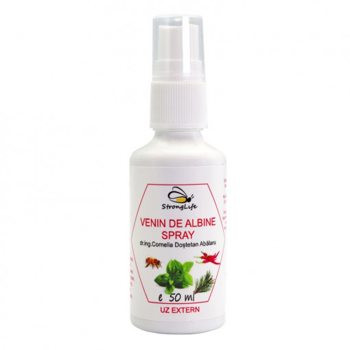Bee Venom Spray – 50ml by Dr. Ing. Cornelia Dostetan Abalaru, Beekeeper