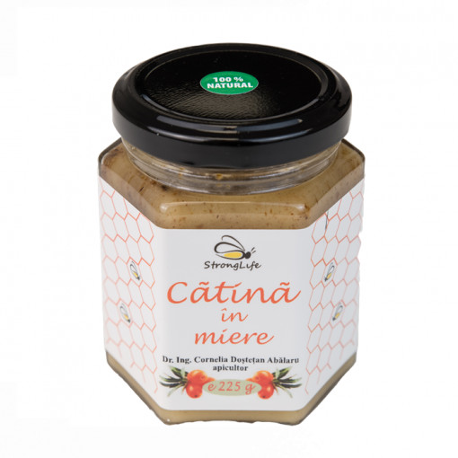 Sea Buckthorn in Honey – 225g by Dr. Ing. Cornelia Dostetan Abalaru, Beekeeper