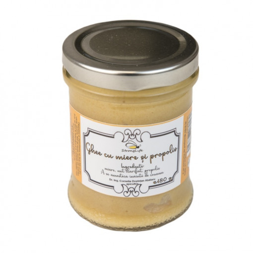 Unt purificat - Ghee cu Miere si Propolis - 180g by Dr. Ing. Cornelia Dostetan Abalaru apicultor