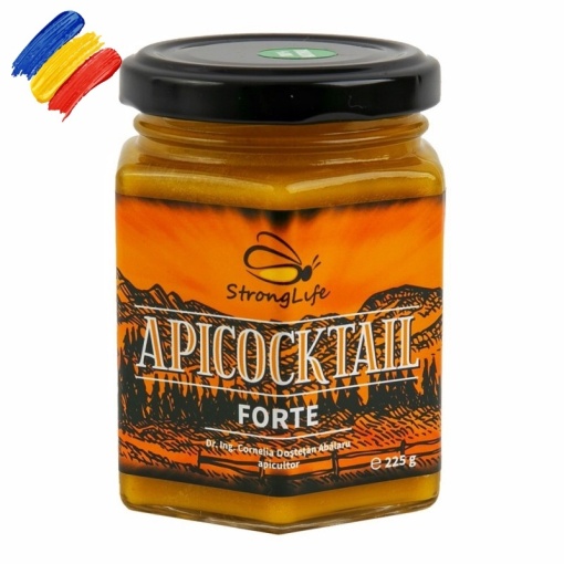 ApiCocktail® Forte - 225g Beekeeping Mix for Immune System Strengthening, Revitalization, and Energy Boost by Dr. Cornelia Dostetan Abalaru, Beekeeper