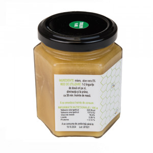 Aloe in Honey – 225g by Dr. Ing. Cornelia Dostetan Abalaru, Beekeeper - Img 2