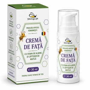 Face Cream with Bee Venom and Royal Jelly StrongLife – 35g by Dr. Ing. Cornelia Dostetan Abalaru, beekeeper