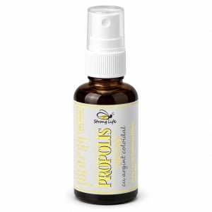 Propolis with Colloidal Silver – Oral Disinfectant – 100ml by Dr. Ing. Cornelia Dostetan Abalaru, beekeeper