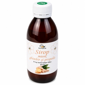 Sirop de ghimbir si propolis cu miere de albine - 200ml by Dr. Ing. Cornelia Dostetan Abalaru apicultor - Img 3