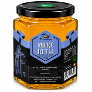 100% Natural Linden Honey - 1kg by Dr. Ing. Cornelia Dostetan Abalaru, Beekeeper