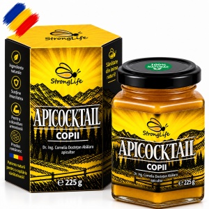 ApiCocktail® Children - 225g Beekeeping Mix for Immunity with Honey, Pollen, Propolis, and Royal Jelly by Dr. Cornelia Dostetan Abalaru, Beekeeper