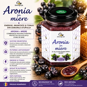Aronia in Honey – 225g by Dr. Ing. Cornelia Dostetan Abalaru, Beekeeper - Img 2