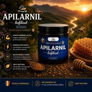 Lyophilized Apilarnil StrongLife – 90 capsules by Dr. Ing. Cornelia Dostetan Abalaru, beekeeper - Img 2
