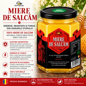 Miere de salcam 100% naturala - 1kg by Dr. Ing. Cornelia Dostetan Abalaru apicultor - Img 2