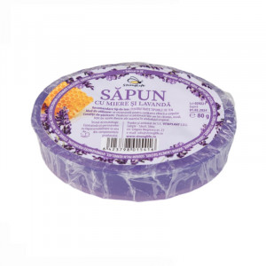Natural Soap with Honey and Lavender – 80g by Dr. Ing. Cornelia Dostetan Abalaru, Beekeeper - Img 1